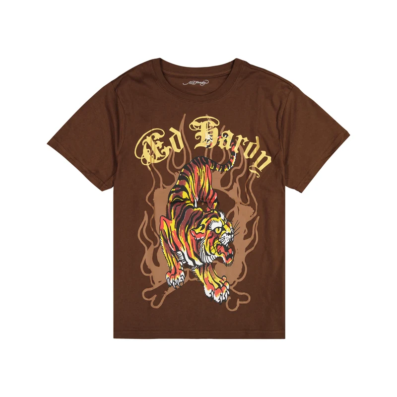 EHM1100-171_CHOCOLATE_01 Crawling Tiger Mens SS Tee