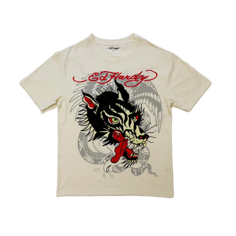 EHM1101-19FRONT_RS Wolf Head Boxy Vintage Wash Tee