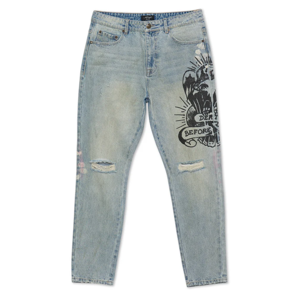 MEHD8301-1_LIGHTVINTAGE_front Eagle Slim Taper Jean