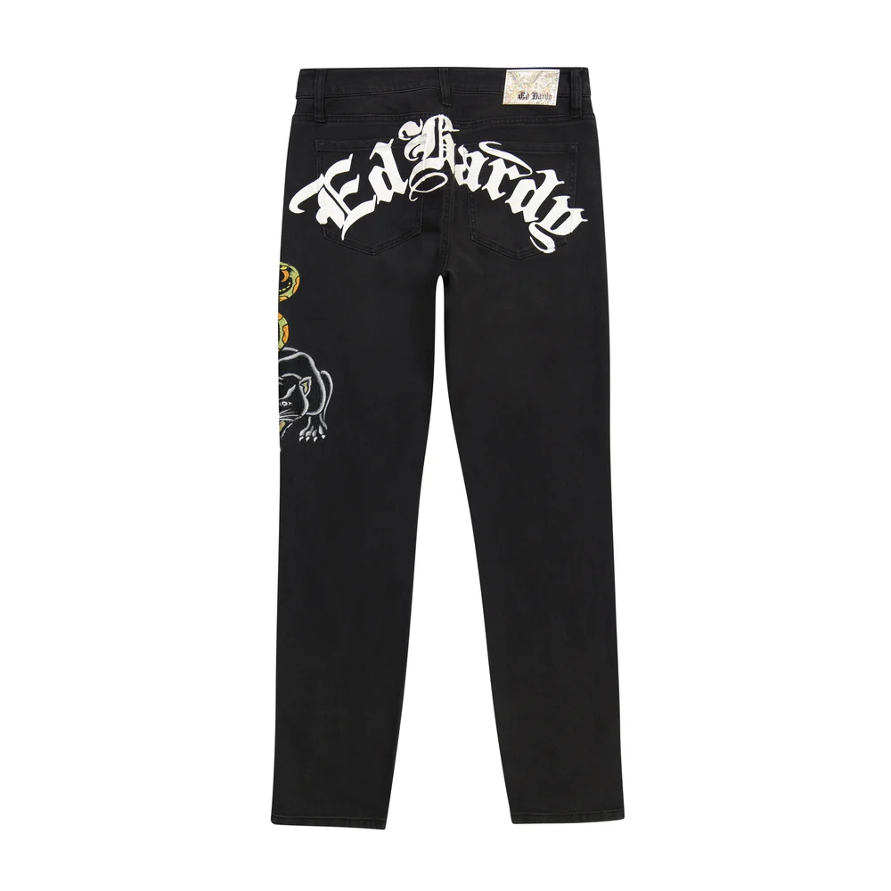MEHD8301S-4_02 Dagger Skull Slim Taper Jean