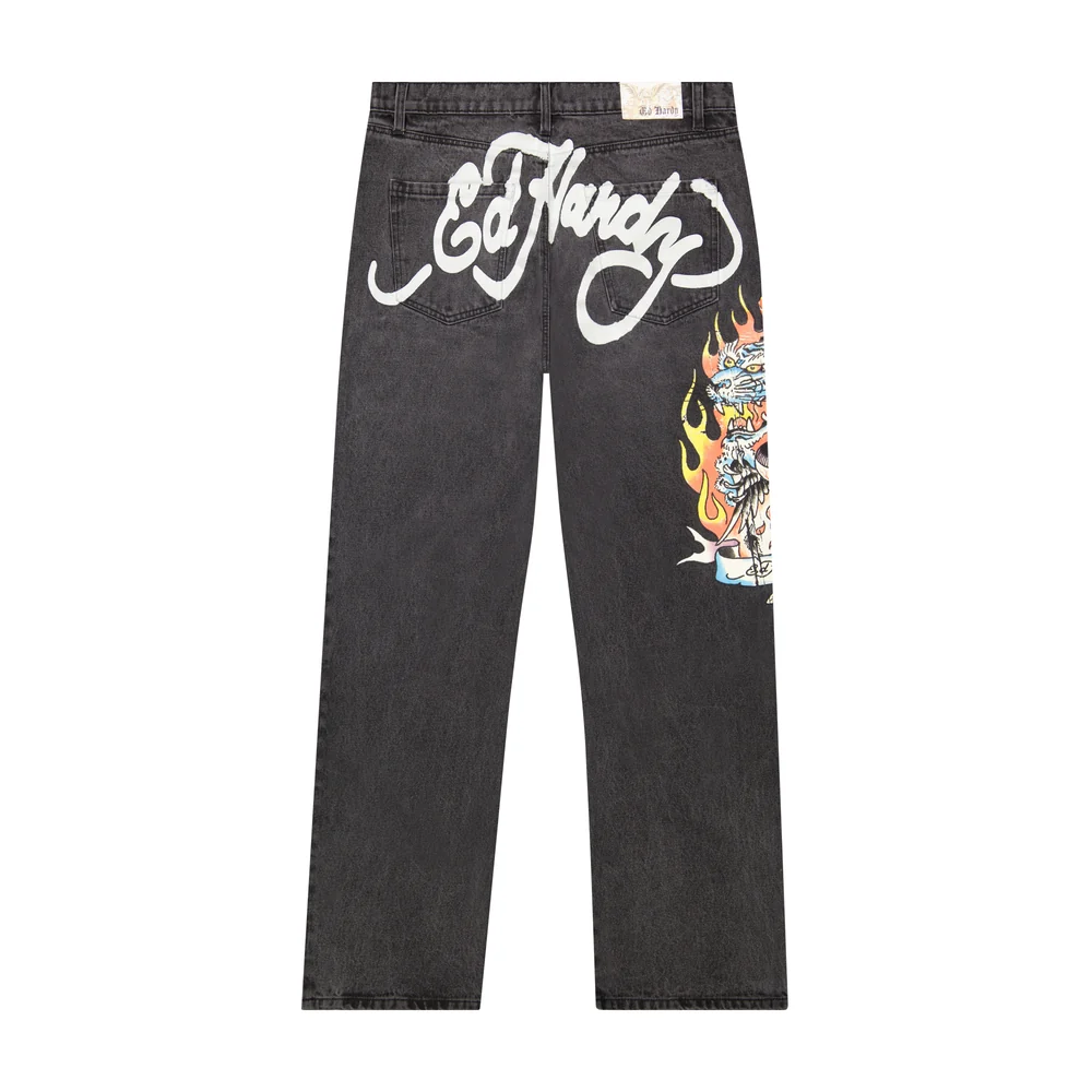 MEHD8302-10_LIGHTGREY_02 Tiger Flame Loose Fit Jeans