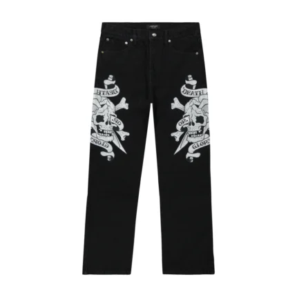 Skulls Wide Leg Baggy Jeans